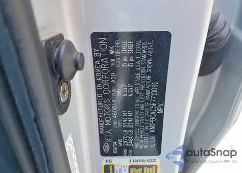 2015 Kia Sportage Lx из США, поврежденный, VIN KNDPBCAC5F7713091